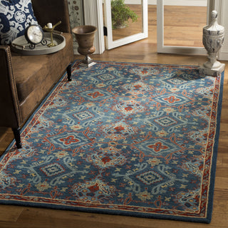 Safavieh Heritage 422 Blue/Multi Area Rug Room Scene Feature