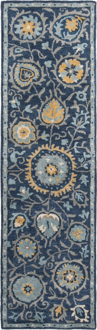 Safavieh Heritage 423 Navy/Gold Area Rug Runner