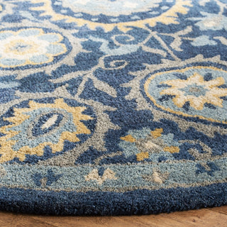 Safavieh Heritage 423 Navy/Gold Area Rug Detail