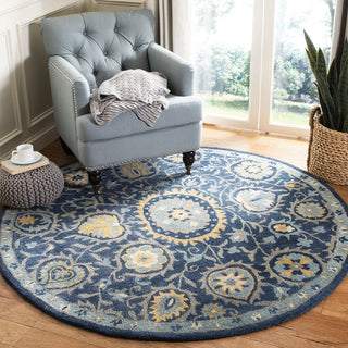 Safavieh Heritage 423 Navy/Gold Area Rug Room Scene