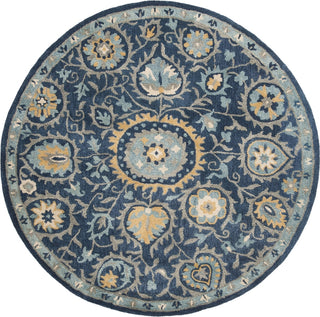 Safavieh Heritage 423 Navy/Gold Area Rug Round