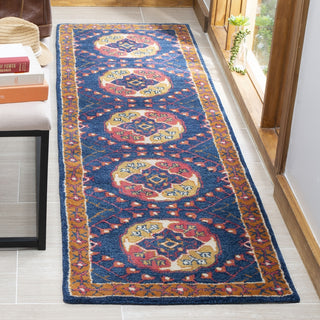 Safavieh Heritage 424 Navy/Red Area Rug Room Scene