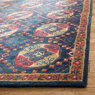 Safavieh Heritage 424 Navy/Red Area Rug Detail