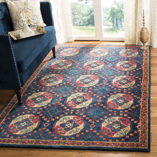 Safavieh Heritage 424 Navy/Red Area Rug Room Scene Feature