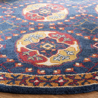 Safavieh Heritage 424 Navy/Red Area Rug Detail