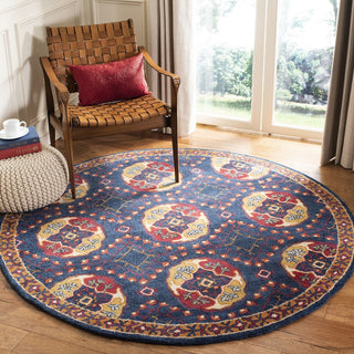 Safavieh Heritage 424 Navy/Red Area Rug Room Scene