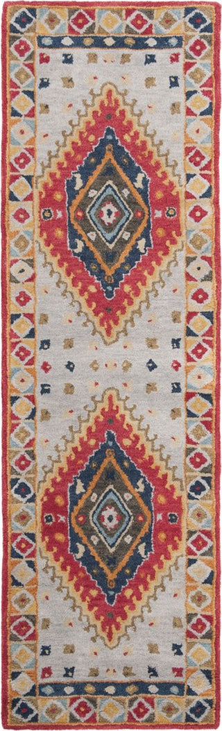 Safavieh Heritage 425 Grey/Red Area Rug Runner