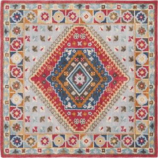 Safavieh Heritage 425 Grey/Red Area Rug Square