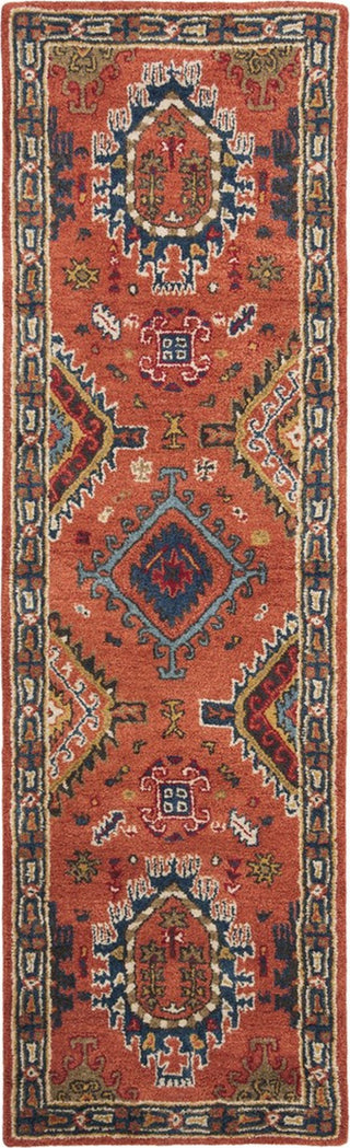 Safavieh Heritage 427 Rust/Navy Area Rug Runner