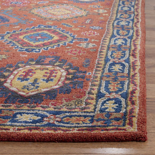 Safavieh Heritage 427 Rust/Navy Area Rug Detail