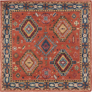 Safavieh Heritage 427 Rust/Navy Area Rug Square