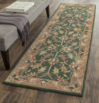 Safavieh Heritage 628 Dark Green/Gold Area Rug Room Scene Feature