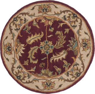 Safavieh Heritage 628 Red/Ivory Area Rug Round