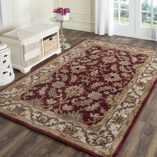 Safavieh Heritage 628 Red/Ivory Area Rug Room Scene Feature