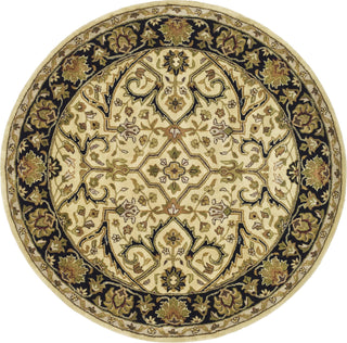 Safavieh Heritage 644 Ivory/Black Area Rug Round