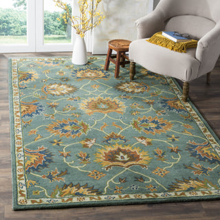 Safavieh Heritage 651 Light Blue Area Rug Room Scene Feature