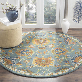 Safavieh Heritage 651 Light Blue Area Rug Room Scene