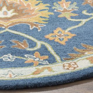 Safavieh Heritage 654 Navy Area Rug Detail