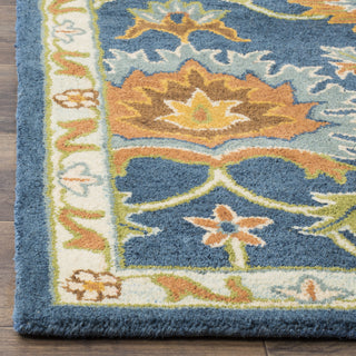 Safavieh Heritage 654 Navy Area Rug Detail