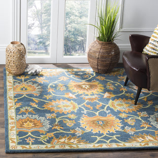 Safavieh Heritage 654 Navy Area Rug Room Scene Feature