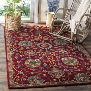 Safavieh Heritage 655 Red Area Rug Room Scene Feature