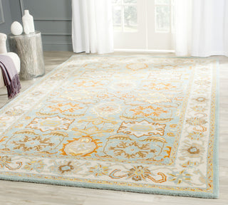 Safavieh Heritage 734 Light Blue/Ivory Area Rug Room Scene Feature