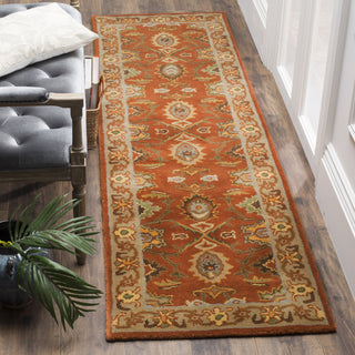 Safavieh Heritage 734 Rust/Beige Area Rug Room Scene Feature