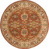 Safavieh Heritage 734 Rust/Beige Area Rug Round