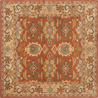 Safavieh Heritage 734 Rust/Beige Area Rug Square