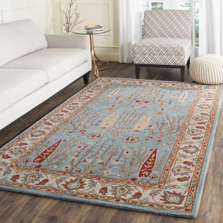 Safavieh Heritage 735 Blue/Ivory Area Rug Room Scene Feature