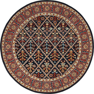 Safavieh Heritage 738 Navy/Red Area Rug Round