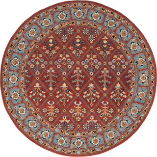 Safavieh Heritage 738 Red/Blue Area Rug Round