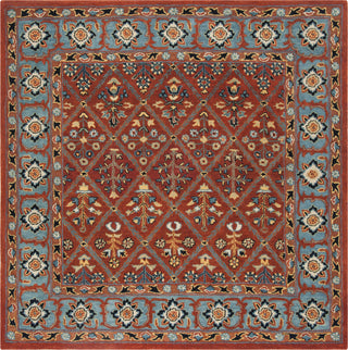 Safavieh Heritage 738 Red/Blue Area Rug Square