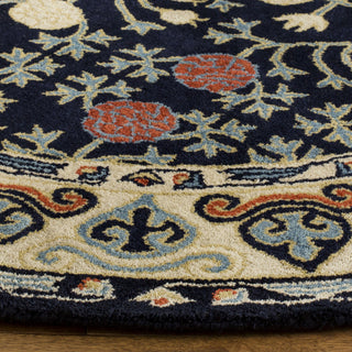 Safavieh Heritage 740 Navy/Ivory Area Rug Detail