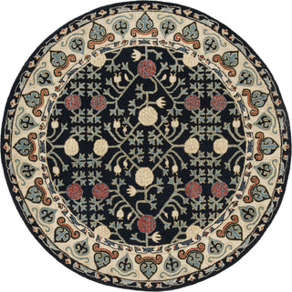 Safavieh Heritage 740 Navy/Ivory Area Rug Round