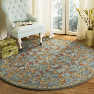 Safavieh Heritage 741 Sage/Blue Area Rug Room Scene Feature