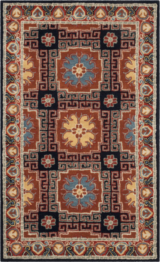 Safavieh Heritage 742 Navy/Orange Area Rug main image