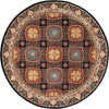 Safavieh Heritage 742 Navy/Orange Area Rug Round