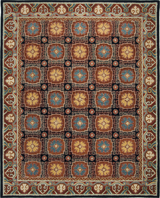 Safavieh Heritage 742 Navy/Orange Area Rug Main