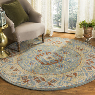 Safavieh Heritage 743 Blue/Beige Area Rug Room Scene Feature