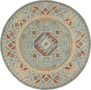 Safavieh Heritage 743 Blue/Beige Area Rug Round