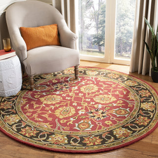 Safavieh Heritage 745 Red/Gold Area Rug Room Scene