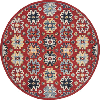 Safavieh Heritage 746 Red/Blue Area Rug Round