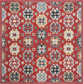 Safavieh Heritage 746 Red/Blue Area Rug Square