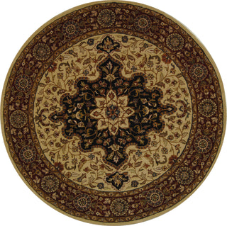 Safavieh Heritage 760 Ivory/Red Area Rug Round