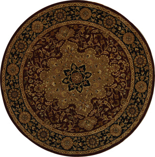 Safavieh Heritage 760 Red/Black Area Rug Round