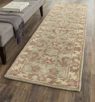 Safavieh Heritage 811 Green/Gold Area Rug Room Scene Feature