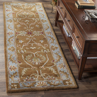 Safavieh Heritage 812 Brown/Blue Area Rug Room Scene