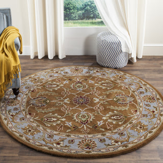 Safavieh Heritage 812 Brown/Blue Area Rug Room Scene