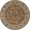 Safavieh Heritage 812 Brown/Blue Area Rug Round